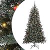 vidaXL Dirbtinė Kalėdų eglutė Žalia 180 cm PVC, plastikas ir plienas
