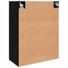 vidaXL Kabantis sieninis kabinetas Juoda 69.5 x 34 x 90 cm