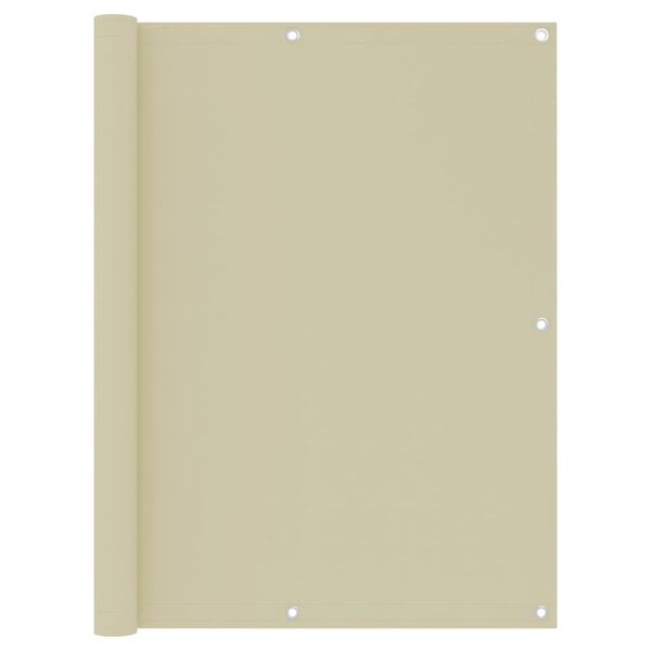 vidaXL Balkono pertvara, kreminės spalvos, 120x400cm, oksfordo audinys