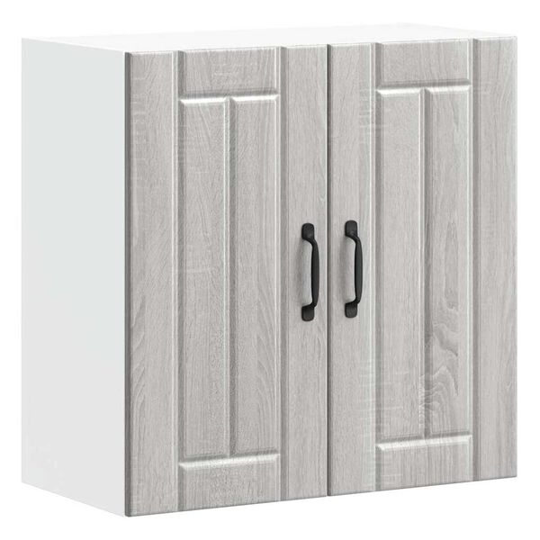 vidaXL Sieninė virtuvės spinta "Lucca" Pilka Sonoma Engineered Wood