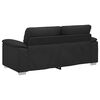 vidaXL Dvivietė sofa, juoda, 140 cm, dirbtinė oda