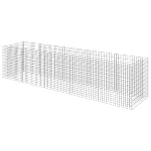 vidaXL Gabiono vazonas, galvanizuotas plienas, 450x90x100cm, auk&scaron;tas