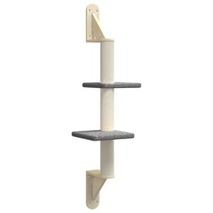vidaXL Draskyklė katėms su draskymo stovu, tamsiai pilka, 108cm