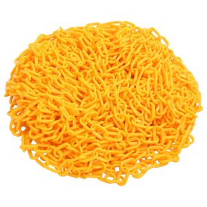 vidaXL Įspėjamoji grandinė, geltonos spalvos, 100m, plastikas