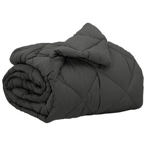 vidaXL Pilna metų antklodė Antracitas 200 x 135 cm Mikropluo&scaron;tas