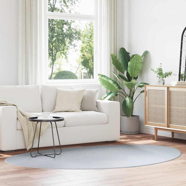 vidaXL Kilimas HUARTE Pilka 160 x 230 cm Poliesteris