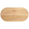 vidaXL stalvir&scaron;is 80x40x2 cm ąžuolo masyvo ovalus