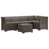 vidaXL 5-vietė sodo sofa su pagalvėlėmis Rataninio i&scaron;vaizdos PP