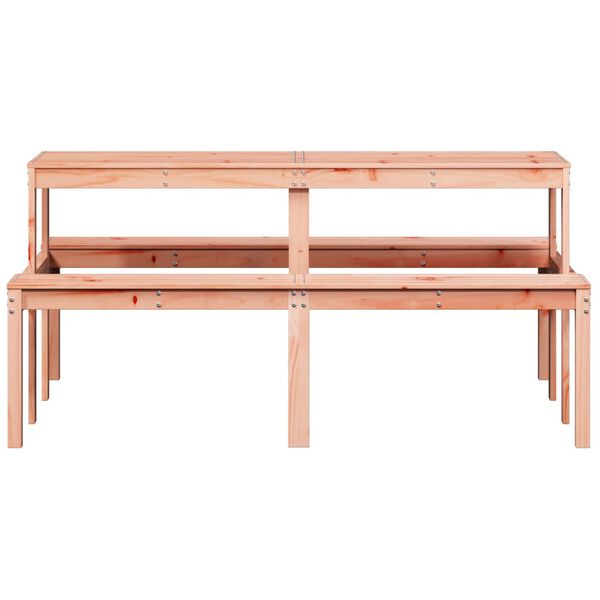 vidaXL I&scaron;kylų stalas, 160x134x75cm, douglas eglės medienos masyvas