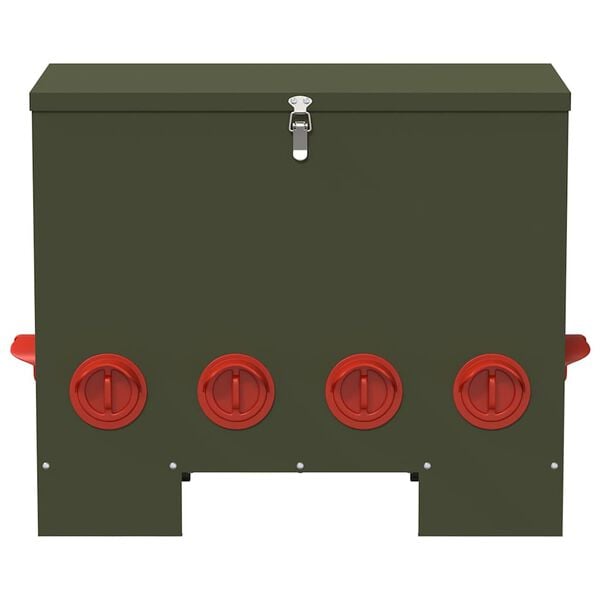 vidaXL Vi&scaron;tų lesykla Alyvuogių žalia 60,5 x 29 x 51 cm