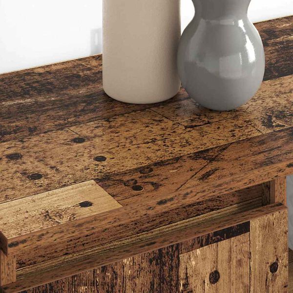 vidaXL &Scaron;oninės lentynos 2 pcs Senovinis medis 60 x 35 x 70 cm