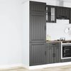 vidaXL virtuvės spintelė "Lucca" Black Engineered Wood