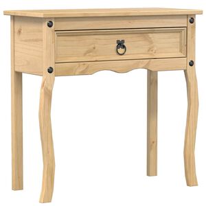 vidaXL Konsolinis staliukas Corona, 73x35x73cm, pu&scaron;ies masyvas