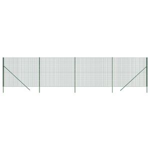 vidaXL Vielinė tinklinė tvora, žalia, 2x10m, galvanizuotas plienas