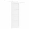 vidaXL Slankios durys 73,5 x 198,5 cm Apdirbta mediena Balta