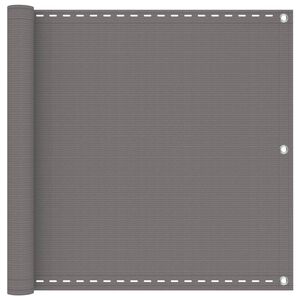 vidaXL Balkono Ekranas Stačiakampio 75 x 300 cm HDPE ir aliuminis