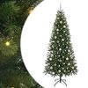 vidaXL Dirbtinė Kalėdų eglutė su 300 LED Žalia 210 cm PE ir PVC