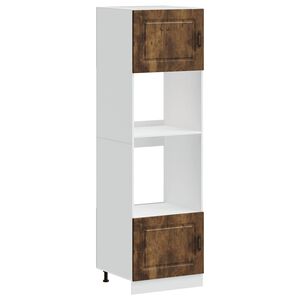 vidaXL Orkaitės spintelės, 2vnt., Kalmar, dūminio ąžuolo, mediena