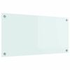 vidaXL Virtuvės atbraila Pienas 80 x 40 cm grūdintas stiklas