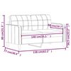vidaXL Dvivietė sofa, raudonojo vyno spalvos, 140cm, audinys