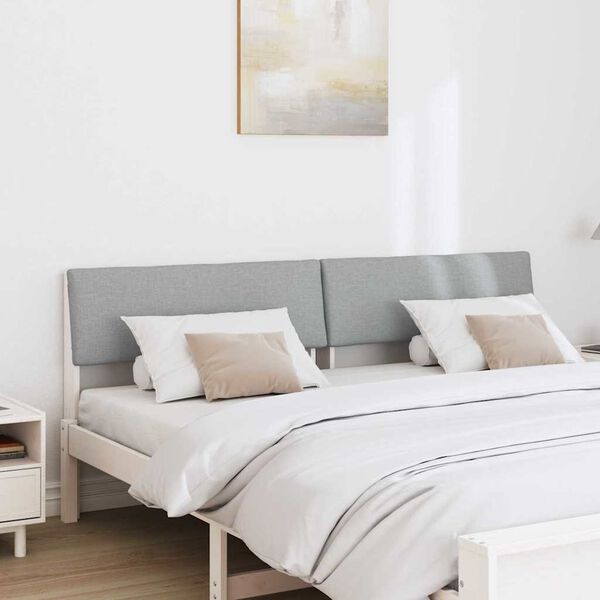 vidaXL Apmu&scaron;ta lovos galvūgalis &Scaron;viesiai pilka 180 cm