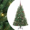 vidaXL Dirbtinė Sulankstoma Kalėdų Eglutė Žalia 150 cm PVC ir metalas