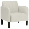 vidaXL Sofa-kėdė su porankiais, kreminės spalvos, 54 cm, aksomas