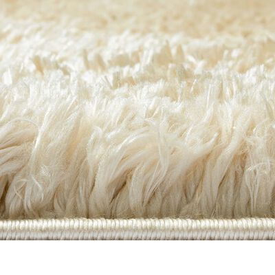 vidaXL Shaggy tipo kilimėlis, smėlio, 160x230cm, 50mm, aukšti šereliai