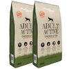 vidaXL Sausas maistas &scaron;unims, Adult Active Chicken & Fish, (2 x 15 kg)