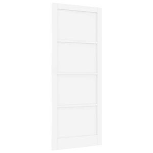 vidaXL Vidaus durys ORKDAL Balta 93 x 232 cm fanera