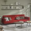 vidaXL Dvivietė sofa-lova, raudonojo vyno spalvos, aksomas