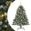vidaXL Dirbtinė Kalėdų eglutė Žalia 150 cm PVC, plastikas ir plienas