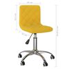 vidaXL Pasukamos valgomojo kėdės, 2vnt., garstyčių geltonos, aksomas