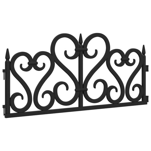 vidaXL Vejos pertvaros, 17vnt., juodos spalvos, 10m, PP