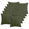 vidaXL Pagalvėlės užvalkalas 12 pcs ALMELO Žalia 45 x 45 cm mančester