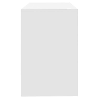 vidaXL Rašomasis stalas, baltos spalvos, 101x50x76,5cm, MDP