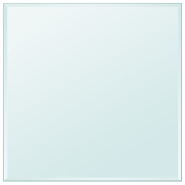 vidaXL Stalviršis, grūdintas stiklas, kvadrato forma, 800x800 mm