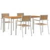 vidaXL Lauko valgomojo komplektas 5 vnt. 180 x 90 x 75 cm