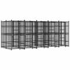 vidaXL Lauko voljeras &scaron;unims, plienas, 9,22m&sup2;