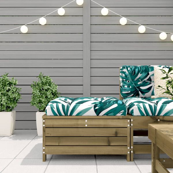 vidaXL Sodo pakoja su pagalvėle, impregnuota pušies mediena