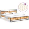 vidaXL Lovos rėmas, 200x200cm, mango masyvas ir pušies mediena