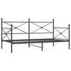 vidaXL Dieninė lova be čiužinio Juoda 107x203 cm Plienas