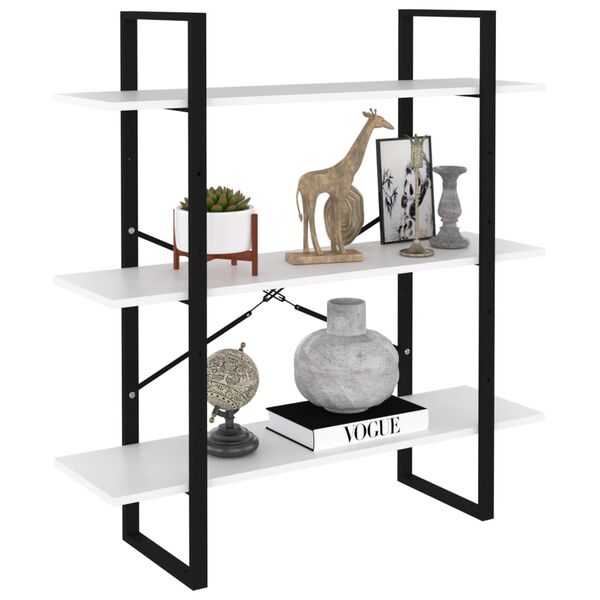 vidaXL Spintelė knygoms, balta, 100x30x105cm, apdirbta mediena