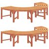 vidaXL Medžio suolelis 8 -Seater 2 vnt. 160 x 80 x 45cm Natūrali