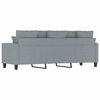 vidaXL Trivietė sofa, šviesiai pilkos spalvos, 180cm, audinys
