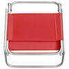vidaXL Sulankstomos paplūdimio kėdės, 2vnt., raudonos spalvos, audinys