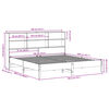 vidaXL Lova su knygų spinta be čiužinio, balta, 180x200cm, pušis