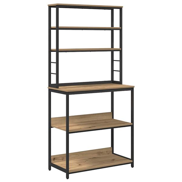 vidaXL Virtuvės lentyna Amatininkų ąžuolas 80 x 40 x 168 cm