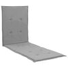 vidaXL Poilsio kėdės čiužinukas, pilkos spalvos, 180x55x3cm
