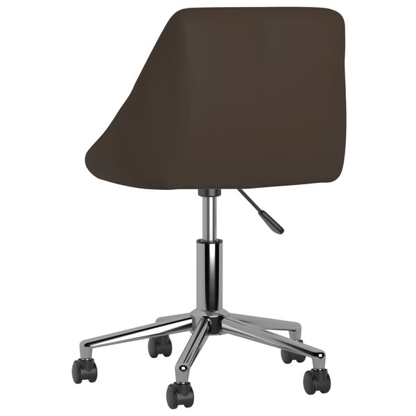 vidaXL Pasukama valgomojo kėdė, rudos spalvos, dirbtinė oda (335444)